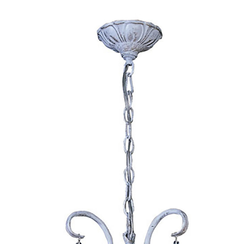 Flur Gothic Style Chandelier Pendant, 3 Light E14 Candle With Silk String Shades (Diyas IL40023 / IL40013 )