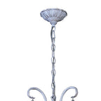 Flur Gothic Style Chandelier Pendant, 3 Light E14 Candle With Silk String Shades (Diyas IL40023 / IL40013 )