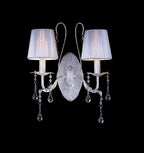 Diyas - Flur White and Gold Wall Lamp. 2 Light E14 (Diyas IL40012) - Luminosity Designs Ltd
