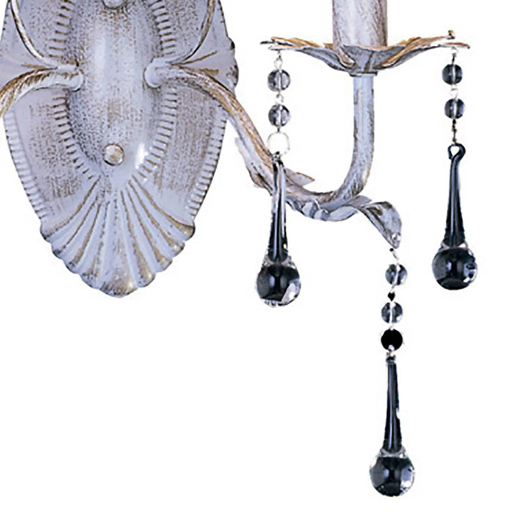 Diyas - Flur White and Gold Wall Lamp. 2 Light E14 (Diyas IL40012) - Luminosity Designs Ltd