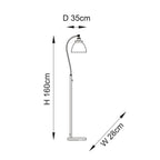 Endon - Franklin Task Floor Lamp - Luminosity Designs Ltd