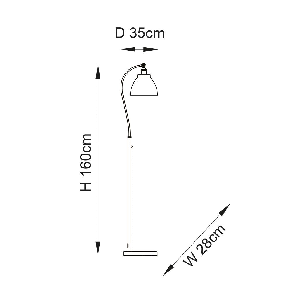 Endon - Franklin Task Floor Lamp - Luminosity Designs Ltd