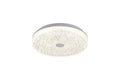 Frozen 39cm Round Ceiling Light, 30W LED, 2700-5000K Tuneable White, 3420lm, Remote Control, White