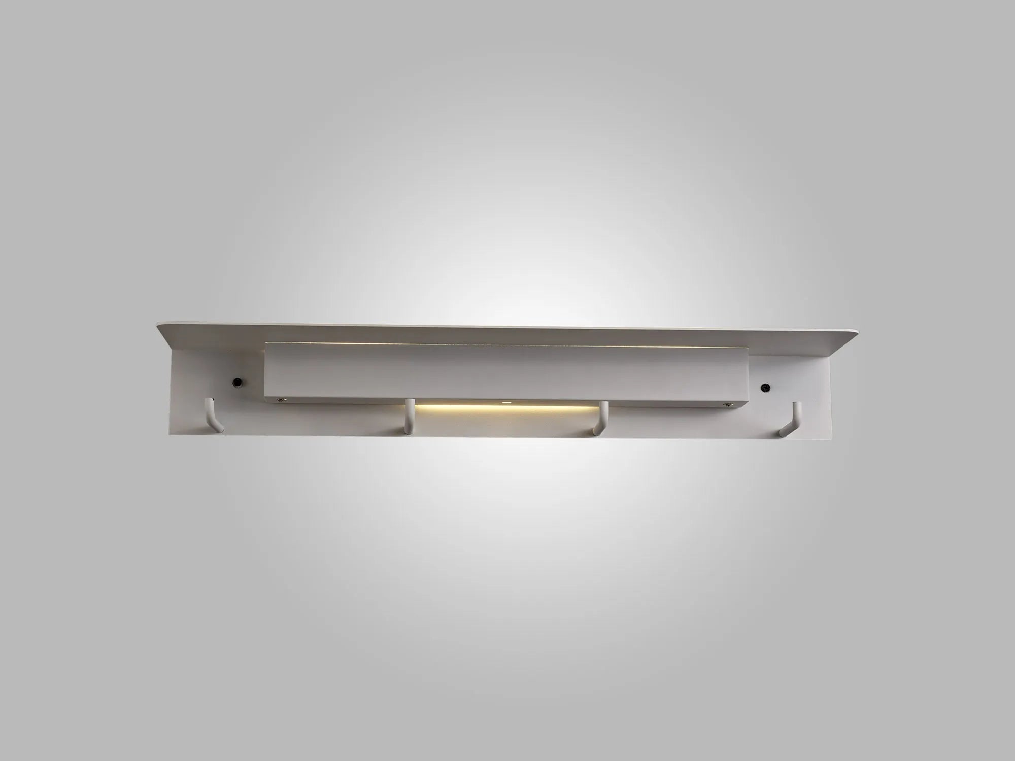 Mantra Fuerteventura Wall Lamp / Coat Rack with Handy Shelf and Built In LED Illumination