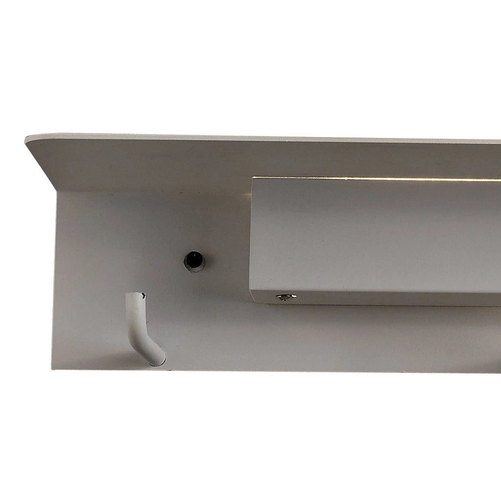 Mantra Fuerteventura Wall Lamp / Coat Rack with Handy Shelf and Built In LED Illumination