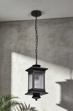Luminosity Designs Ltd - Fuller Traditional Pendant Lamp, 1 x E27, IP54, Oil Rubbed Brass (Bronze) /Lined Glass - Luminosity Designs Ltd