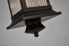 Luminosity Designs Ltd - Fuller Traditional Pendant Lamp, 1 x E27, IP54, Oil Rubbed Brass (Bronze) /Lined Glass - Luminosity Designs Ltd
