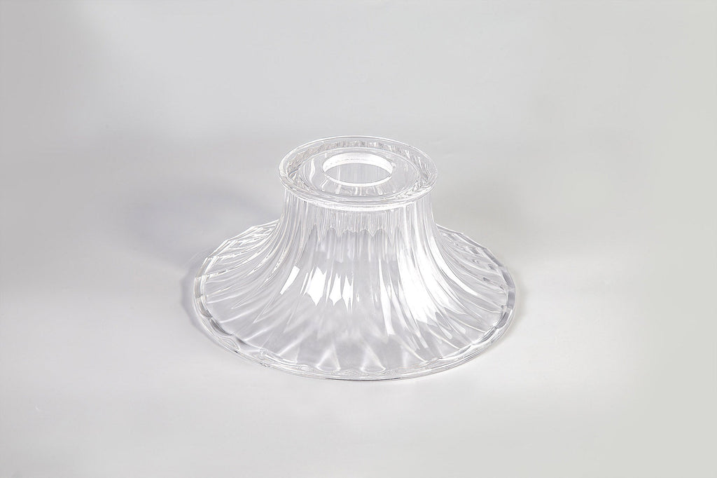 Deco - Funnel Bell Clear Glass Lampshade - Luminosity Designs Ltd