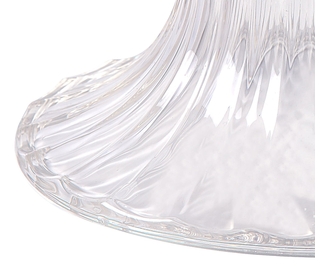 Deco - Funnel Bell Clear Glass Lampshade - Luminosity Designs Ltd