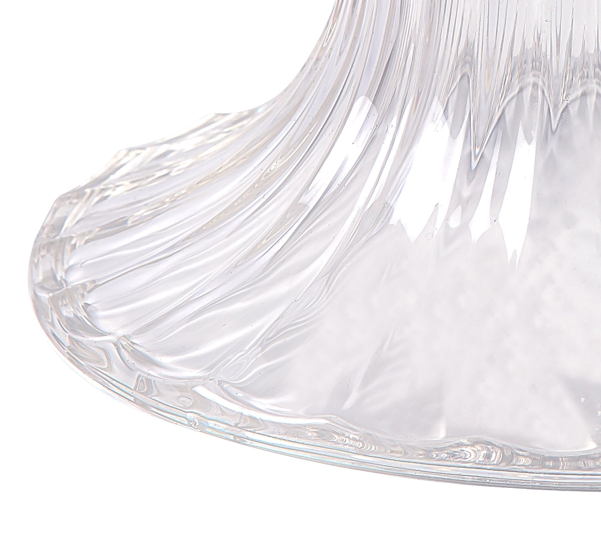 Deco - Funnel Bell Clear Glass Lampshade - Luminosity Designs Ltd