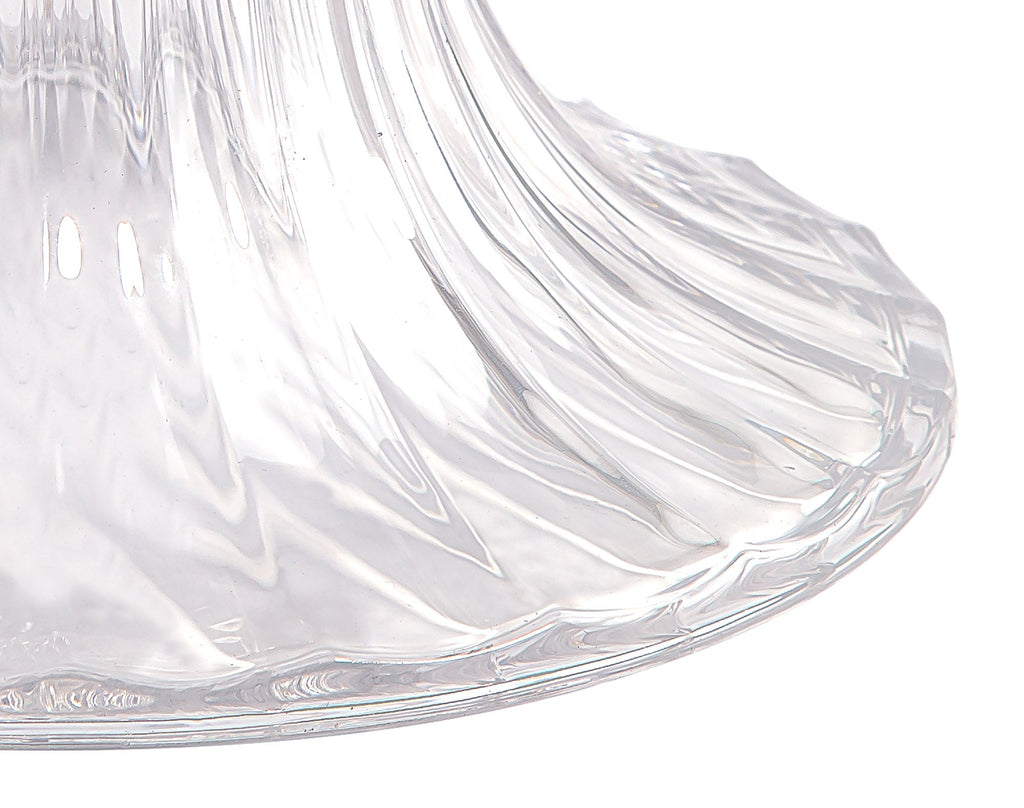 Deco - Funnel Bell Clear Glass Lampshade - Luminosity Designs Ltd