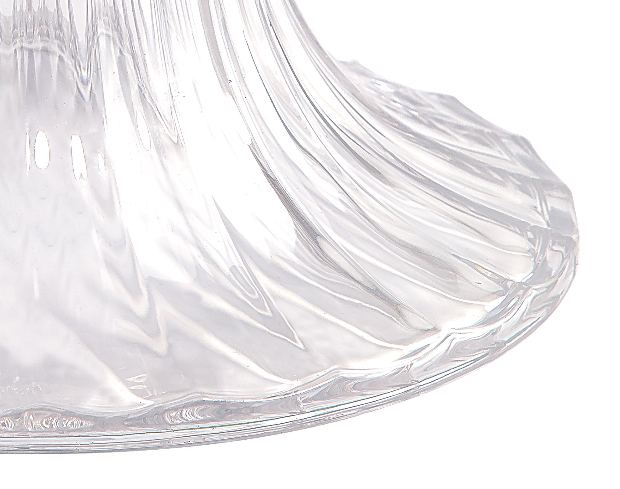 Deco - Funnel Bell Clear Glass Lampshade - Luminosity Designs Ltd
