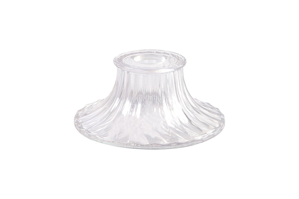 Deco - Funnel Bell Clear Glass Lampshade - Luminosity Designs Ltd