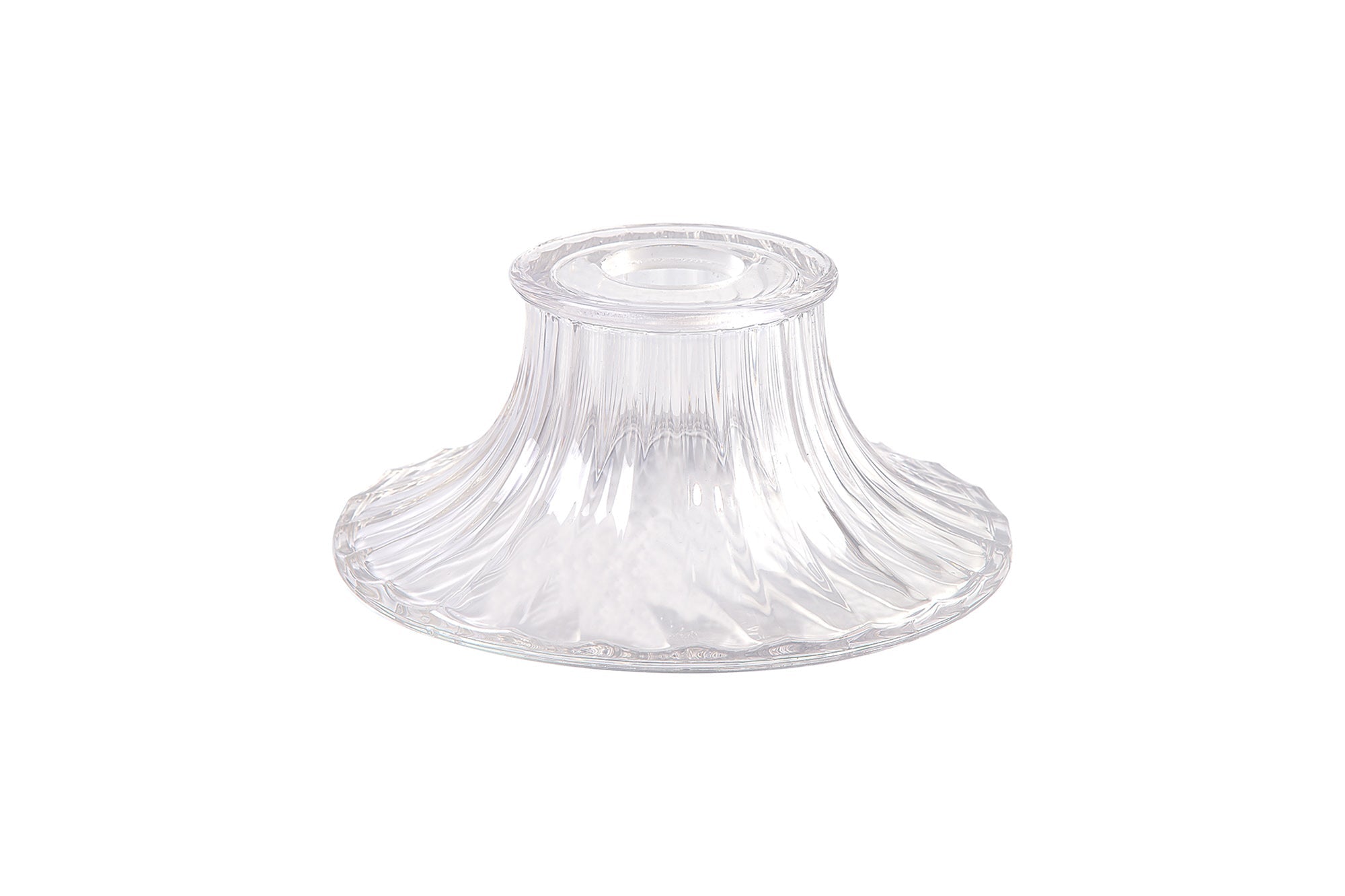 Deco - Funnel Bell Clear Glass Lampshade - Luminosity Designs Ltd