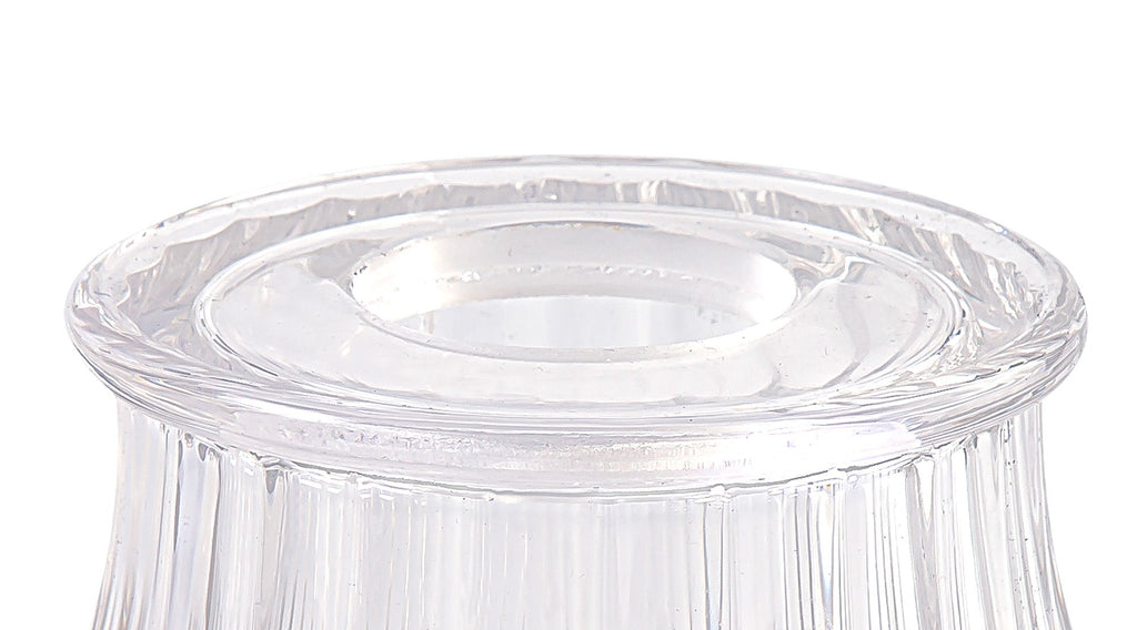 Deco - Funnel Bell Clear Glass Lampshade - Luminosity Designs Ltd