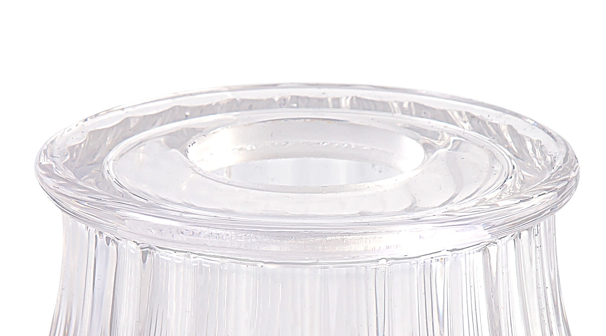 Deco - Funnel Bell Clear Glass Lampshade - Luminosity Designs Ltd