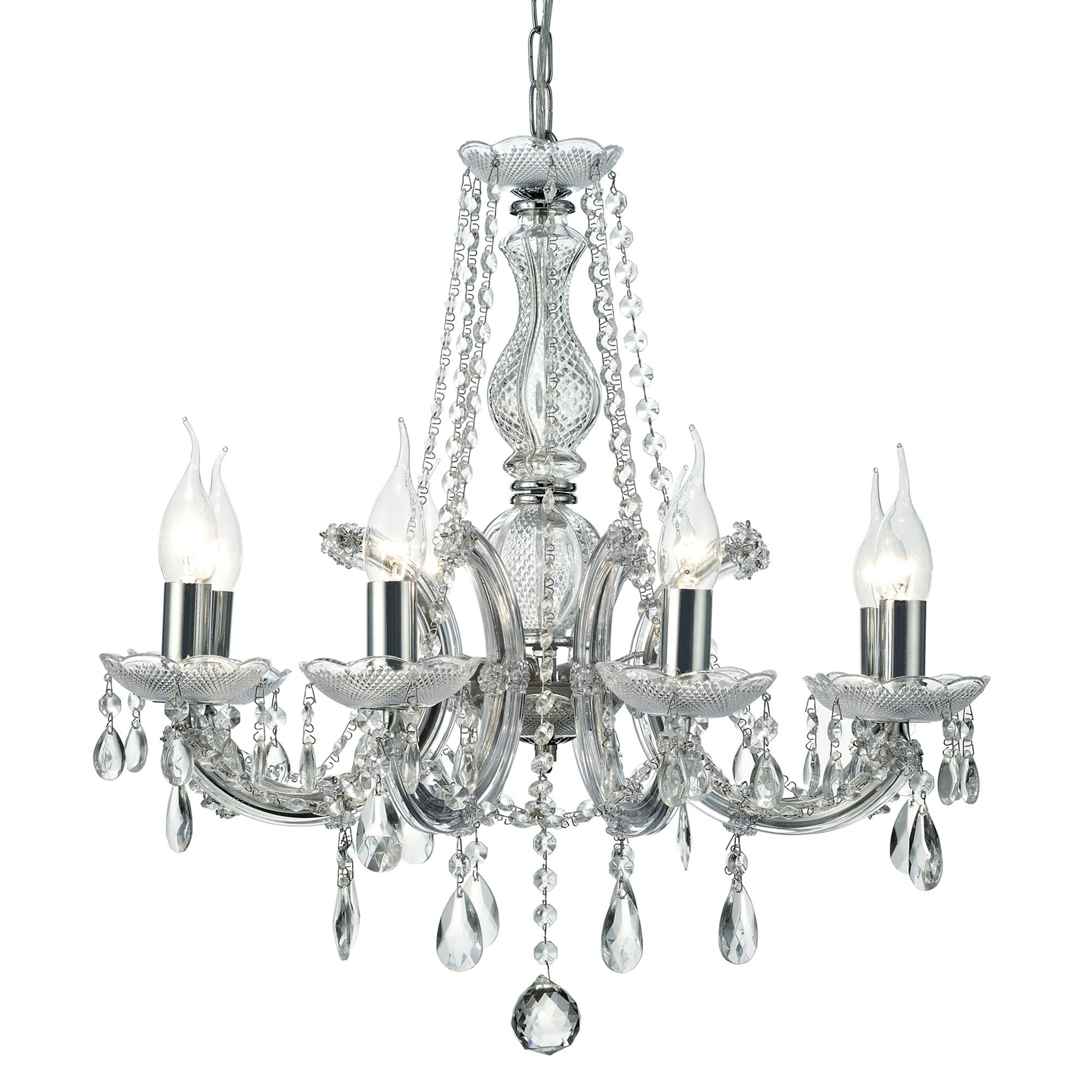 Deco - Gabrielle Chandelier With Acylic Sconce - Luminosity Designs Ltd