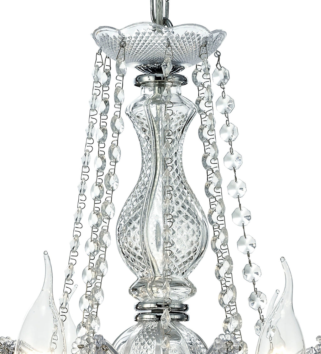 Deco - Gabrielle Chandelier With Acylic Sconce - Luminosity Designs Ltd