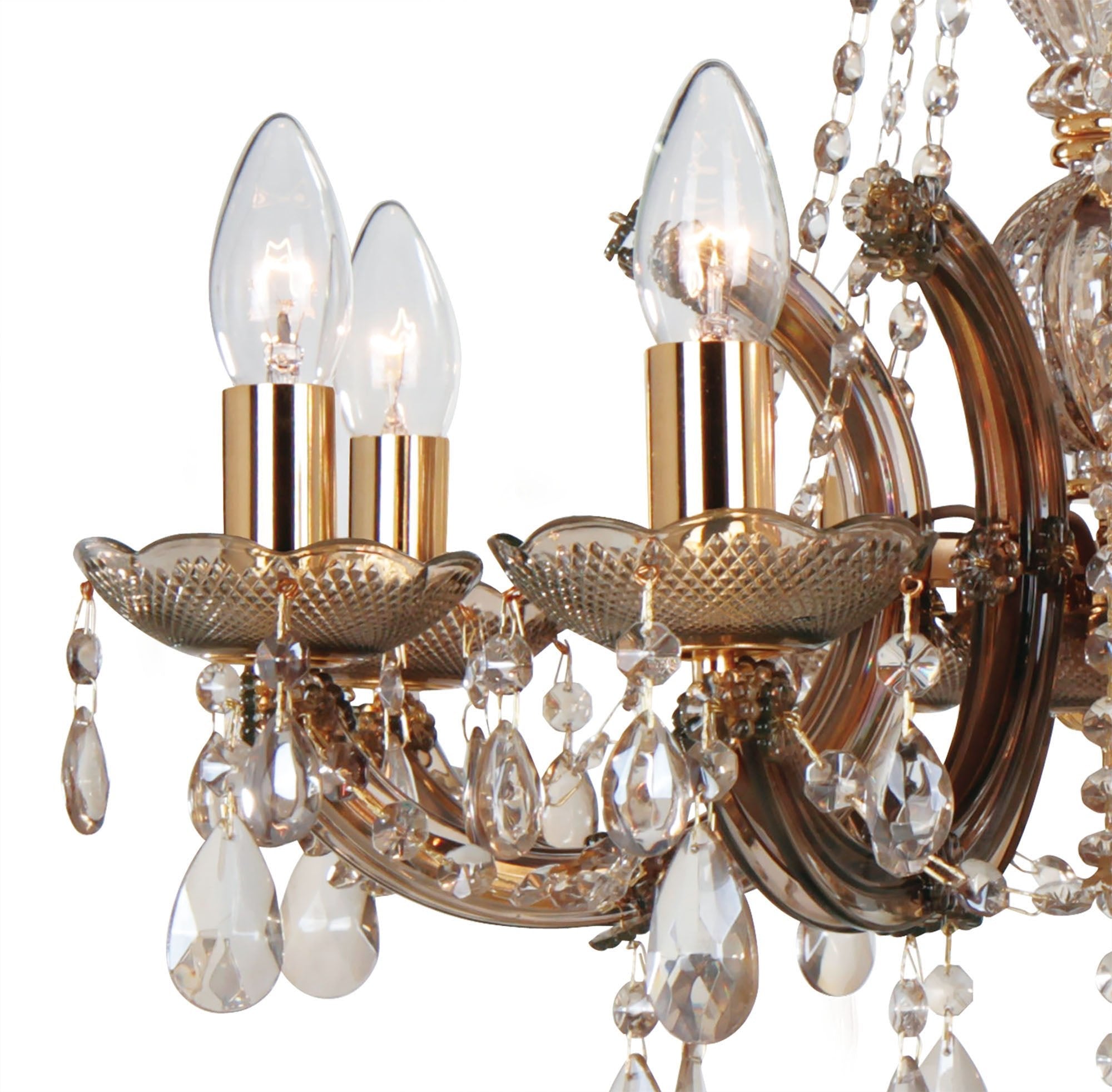 Deco - Gabrielle Chandelier With Acylic Sconce - Luminosity Designs Ltd