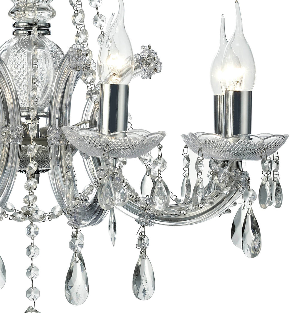 Deco - Gabrielle Chandelier With Acylic Sconce - Luminosity Designs Ltd