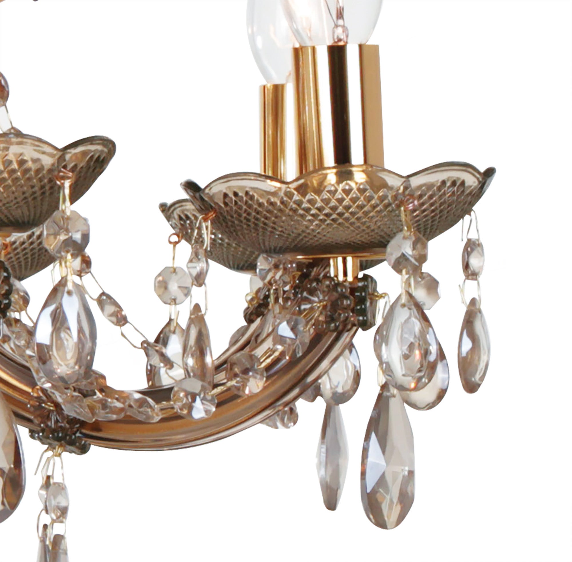 Deco - Gabrielle Chandelier With Acylic Sconce - Luminosity Designs Ltd