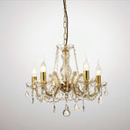 Deco - Gabrielle Chandelier With Glass Sconce - Luminosity Designs Ltd