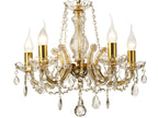 Deco - Gabrielle Chandelier With Glass Sconce - Luminosity Designs Ltd