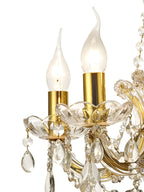 Deco - Gabrielle Chandelier With Glass Sconce - Luminosity Designs Ltd