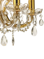 Deco - Gabrielle Chandelier With Glass Sconce - Luminosity Designs Ltd