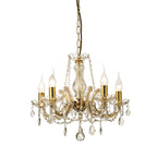 Deco - Gabrielle Chandelier With Glass Sconce - Luminosity Designs Ltd