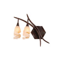 Mantra - Gaudi Wall Lamp Left Switched 2 Light G9, Brown/Black Oxide (Mantra M3205/S/L) - Luminosity Designs Ltd