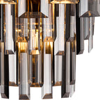 Georgia Wall Lamp 2 Light E14, French Gold and Faceted Glass in a Choice of 3 Colours.