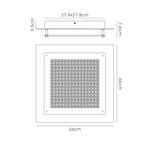 Deco - Gina Small Flush Ceiling Light - Luminosity Designs Ltd