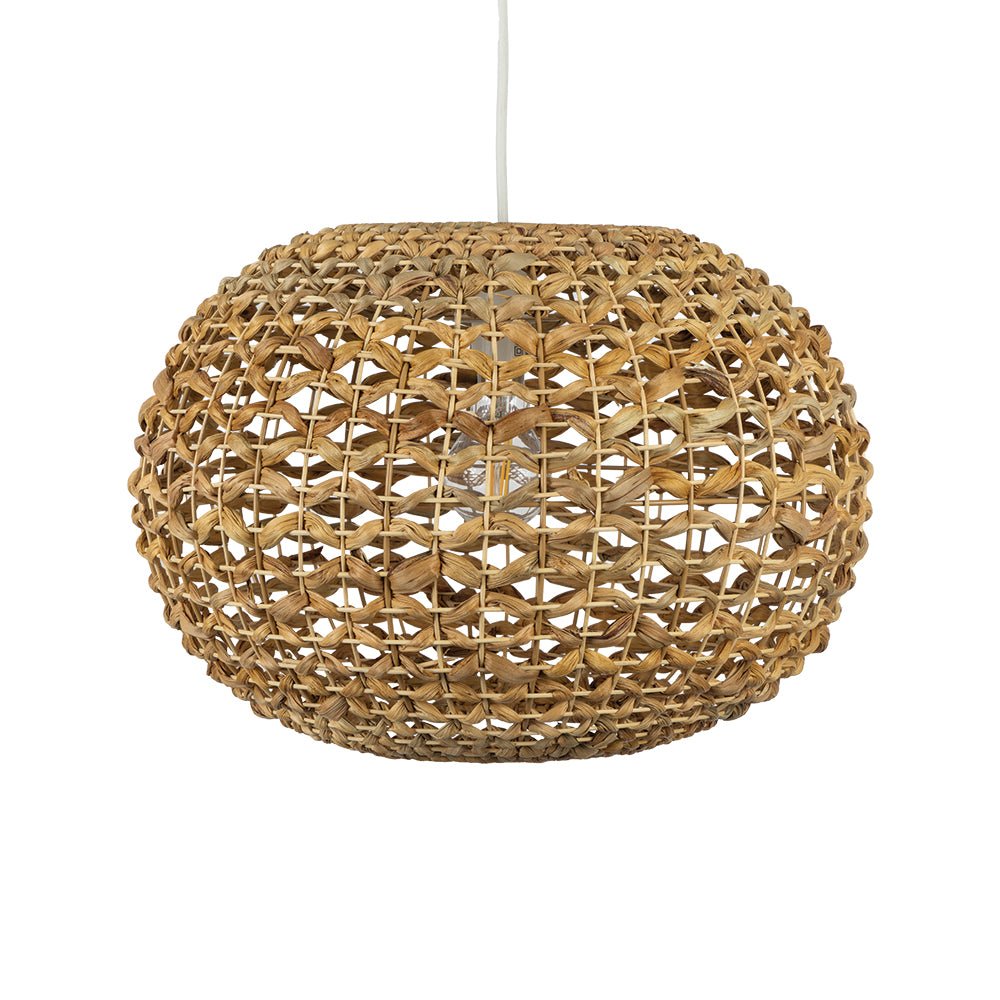 Oaks Lighting - Giverny Large Eco Friendly Waterlily Grass Pendant Shade - Luminosity Designs Ltd