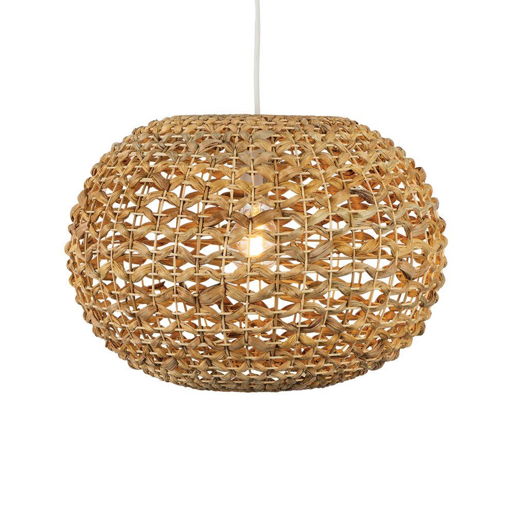 Oaks Lighting - Giverny Large Eco Friendly Waterlily Grass Pendant Shade - Luminosity Designs Ltd