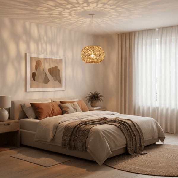 Oaks Lighting - Giverny Small Eco Friendly Waterlily Grass Pendant Shade - Luminosity Designs Ltd