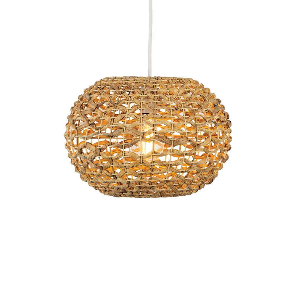 Oaks Lighting - Giverny Small Eco Friendly Waterlily Grass Pendant Shade - Luminosity Designs Ltd