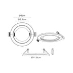 Luminosity Designs - Giza Adapter Ring Bezel Expander, Inner Ring Diameter 90mm, Outer 118mm, Suitable For Cutout size 80 - 110mm - Luminosity Designs Ltd
