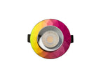 Luminosity Designs - Giza Sleek Designer Colour Selectable IP65 Downlight With Chamfered Cut Crystal Circular Bezel - Luminosity Designs Ltd