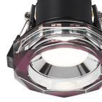 Luminosity Designs - Giza Sleek Designer Colour Selectable IP65 Downlight With Hexagonal Faceted Cut Crystal Circular Bezel - Luminosity Designs Ltd