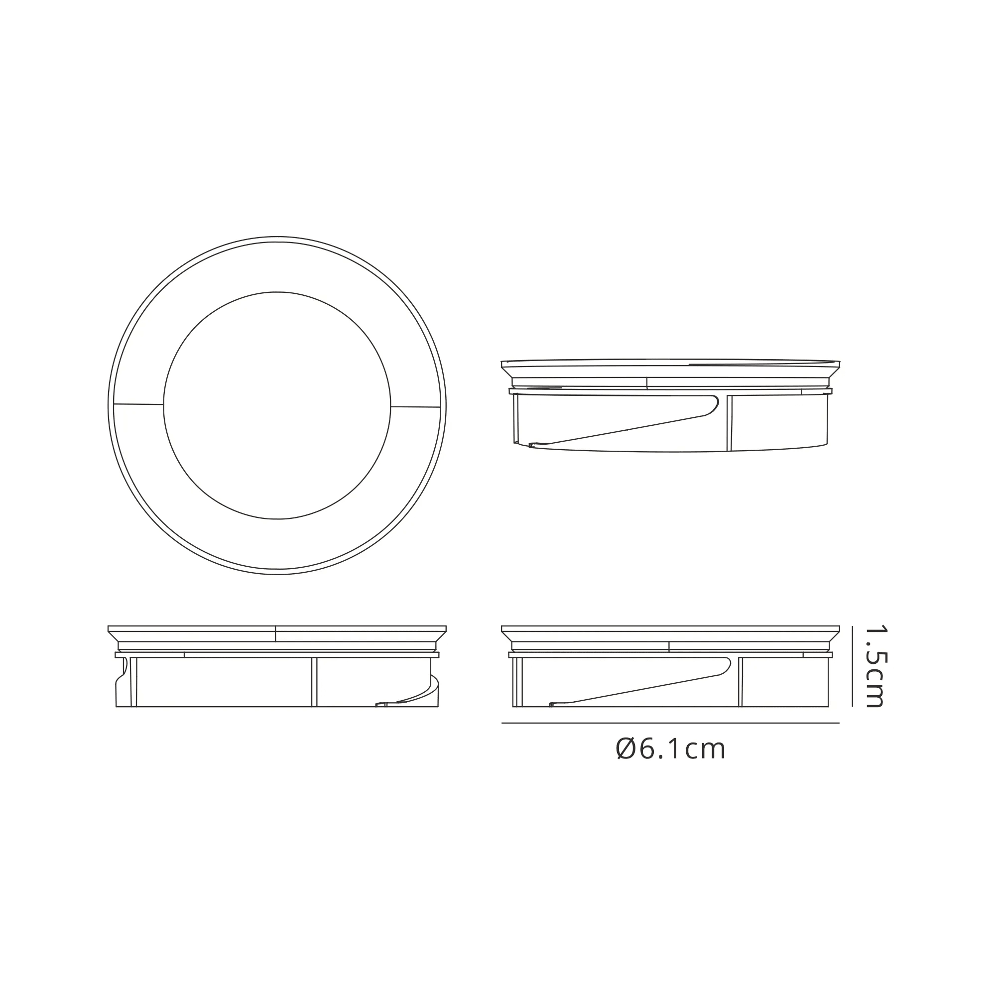 Luminosity Designs - Giza Sleek Designer Colour Selectable IP65 Downlight With Hexagonal Faceted Cut Crystal Circular Bezel - Luminosity Designs Ltd
