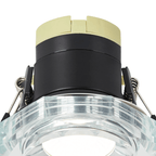Luminosity Designs - Giza Sleek Designer Colour Selectable IP65 Downlight With Hexagonal Faceted Cut Crystal Circular Bezel - Luminosity Designs Ltd