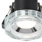 Luminosity Designs - Giza Sleek Designer Colour Selectable IP65 Downlight With Hexagonal Faceted Cut Crystal Circular Bezel - Luminosity Designs Ltd