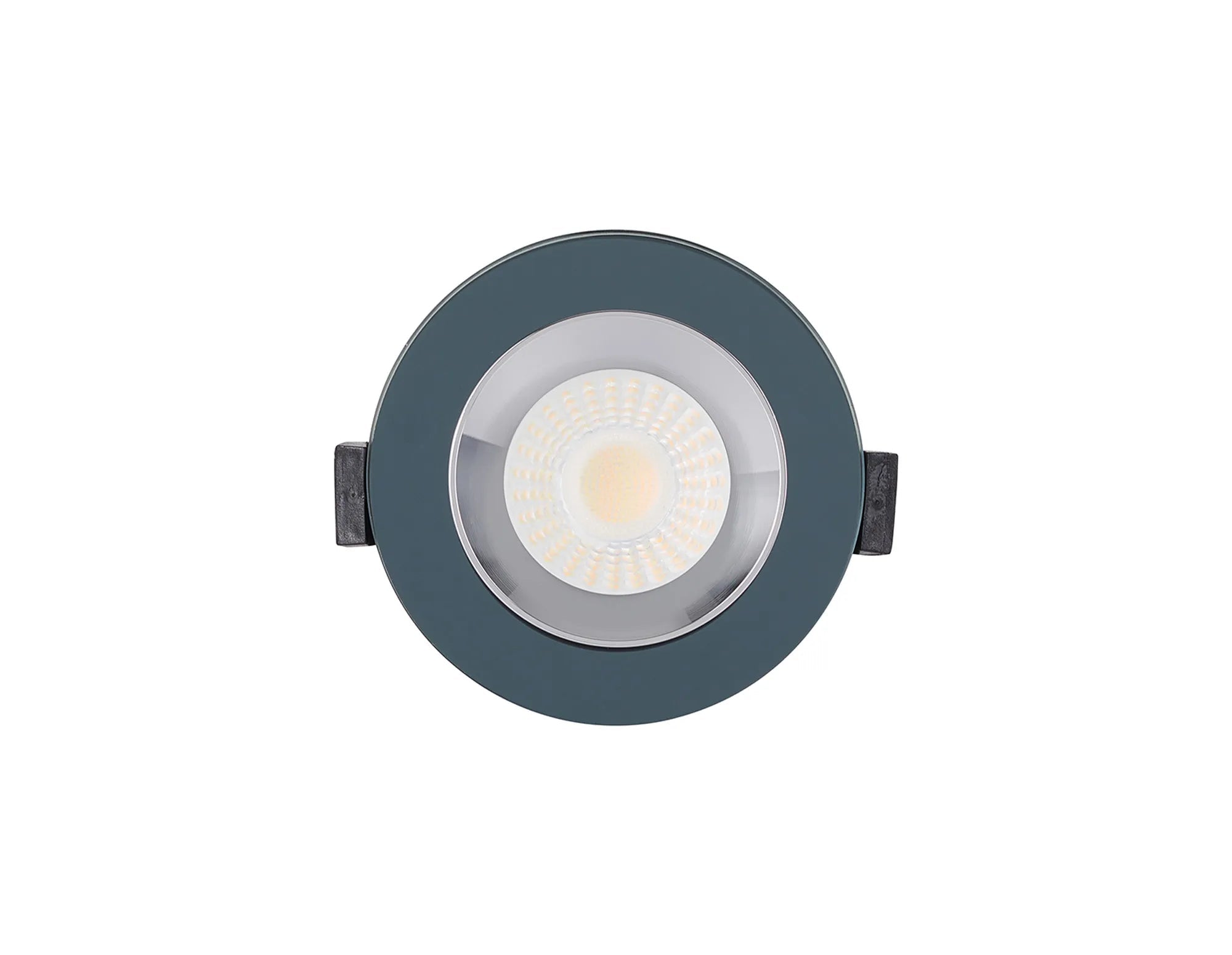 Luminosity Designs - Giza Sleek Designer Colour Selectable IP65 Downlight With Shallow Crystal Circular Bezel - Luminosity Designs Ltd