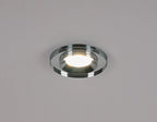 Luminosity Designs - Giza Sleek Designer Colour Selectable IP65 Downlight With Shallow Crystal Circular Bezel - Luminosity Designs Ltd