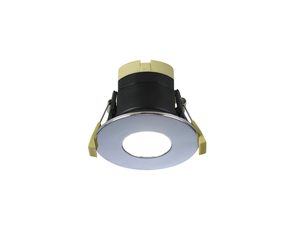 Giza Downlight COMPLETE WITH COLOURED BEZEL,  8W, Dimmable CCT LED Fire Rated, Cut Out: 70mm, 900lm, 60° Deg, IP65 DRIVER INC.