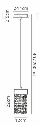 Luminosity Designs - Glam Contemporary Pendant - Luminosity Designs Ltd