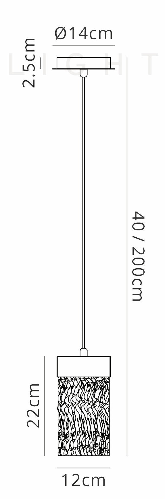 Luminosity Designs - Glam Contemporary Pendant - Luminosity Designs Ltd