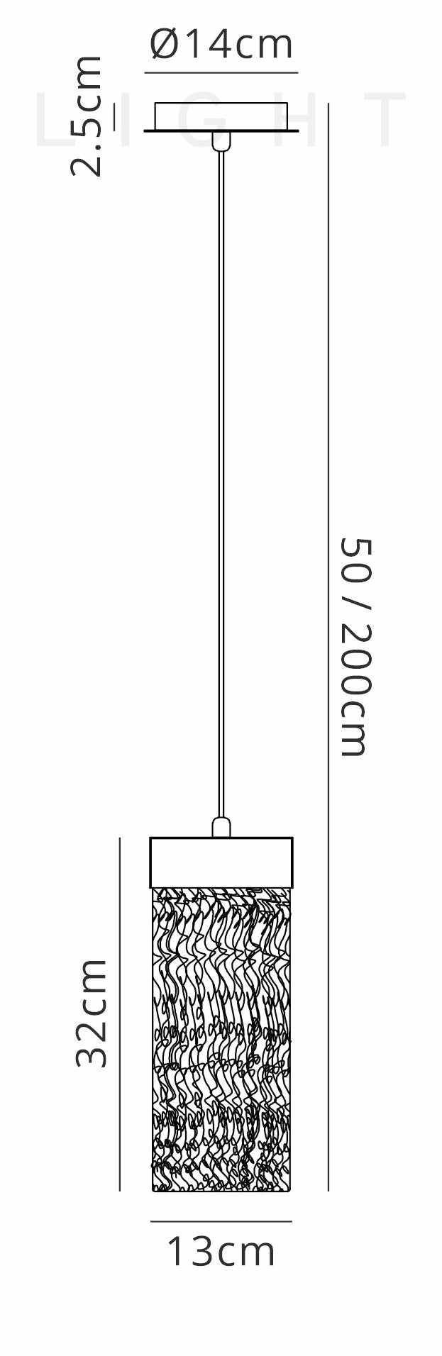 Luminosity Designs - Glam Contemporary Pendant - Luminosity Designs Ltd