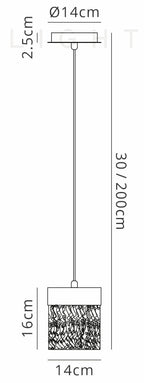 Luminosity Designs - Glam Contemporary Pendant - Luminosity Designs Ltd